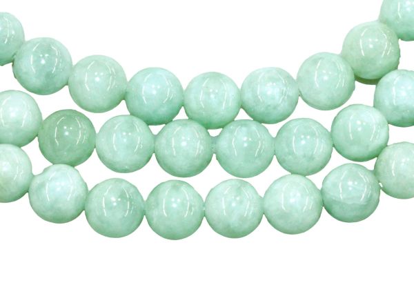 Burmese Natural Jadeite Round Bead Strands