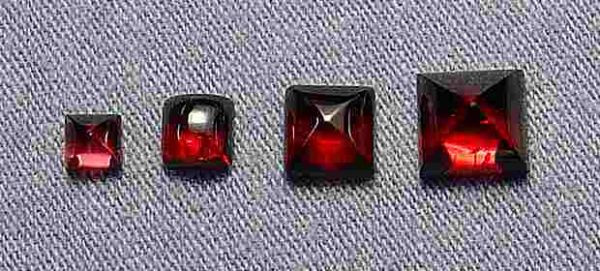 Garnet  Square Cabochons