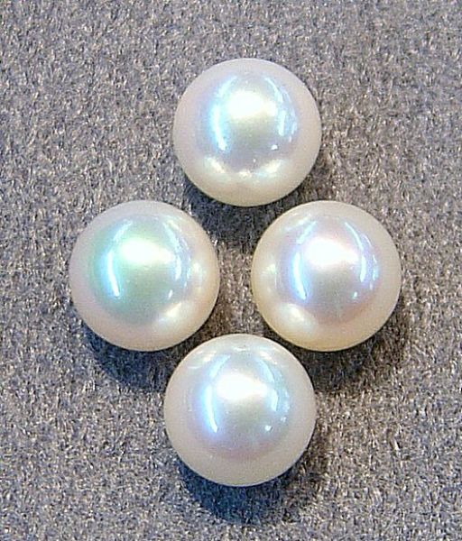 9mm Half-drilled Round Pearls