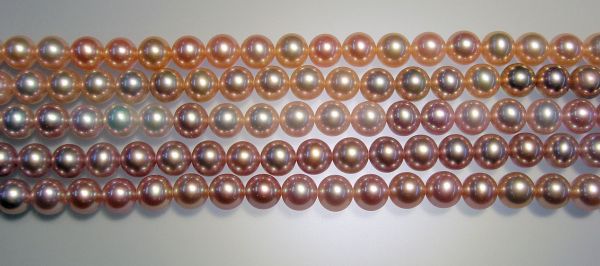 Natural Color 6.5-7mm Round Pearls 