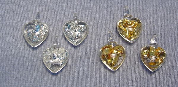 Floating Gold(24k) or Silver(.999) Pendants - 12mm