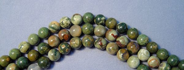 Rhyolite Smooth Round Bead Strands