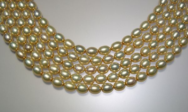 Platinum Blonde 5.5-6mm Uniform Oval Pearls