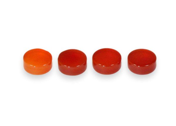 Carnelian Round Discs, 5mm - 2mm Thick