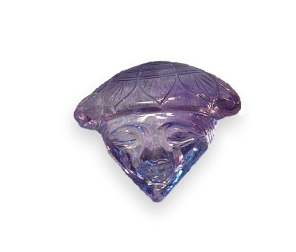Amethyst Hand-Carved  Face