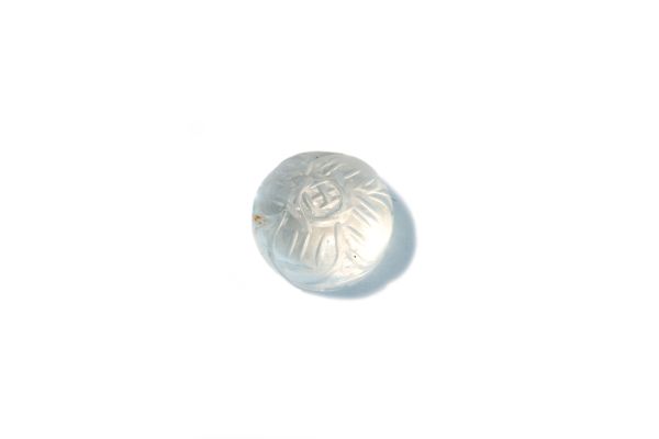 8mm carved aquamarine cabochon