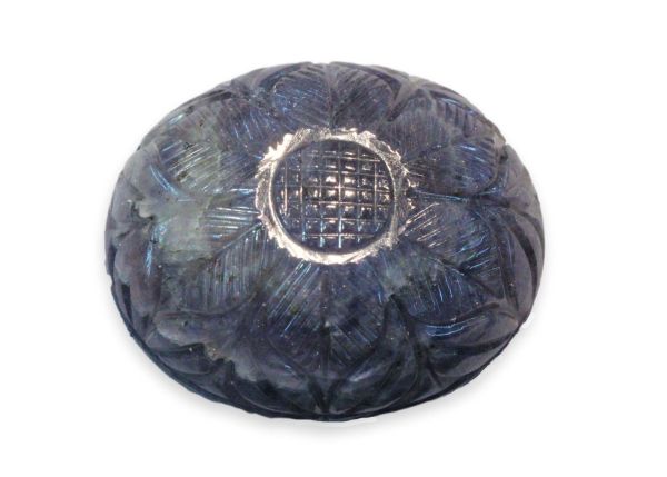 Iolite Hand-Carved Cabochon, 159.50 cts. - 33x40mm