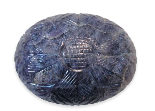 Carved Iolite Cabochon - 200 cts.