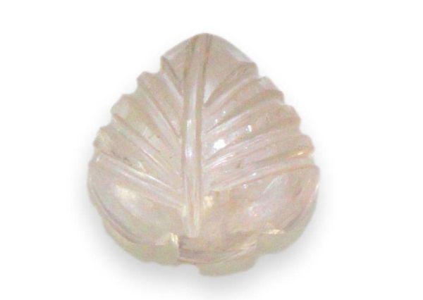 Carved Rose Quartz Leaf - 4.45 cts.