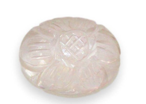 Rose Quartz Carved Cabochon - 6.51 cts.
