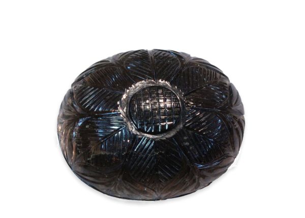 Smoky Quartz Hand-Carved Cabochon, 201 cts. - 36x43½mm