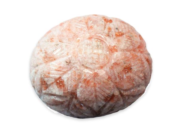 Sunstone Hand-Carved Cabochon, 200 Cts. - 35x42mm