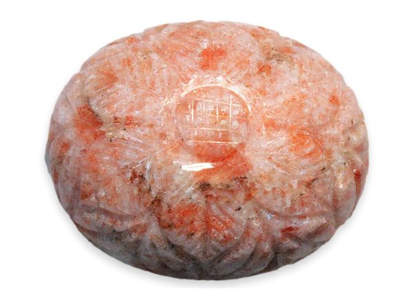 Sunstone Hand-Carved Cabochon, 200 cts. - 34x42mm