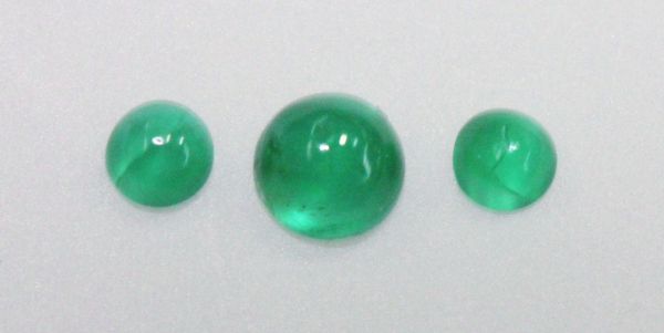 Catseye Emerald Cabochons - 2mm