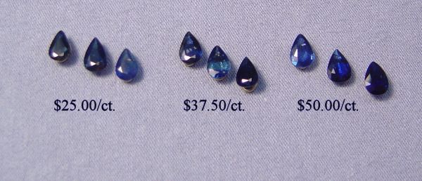 Wholesale Sapphire 4x6mm Pears