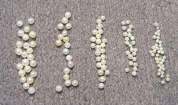 Natural seed pearls pearls.