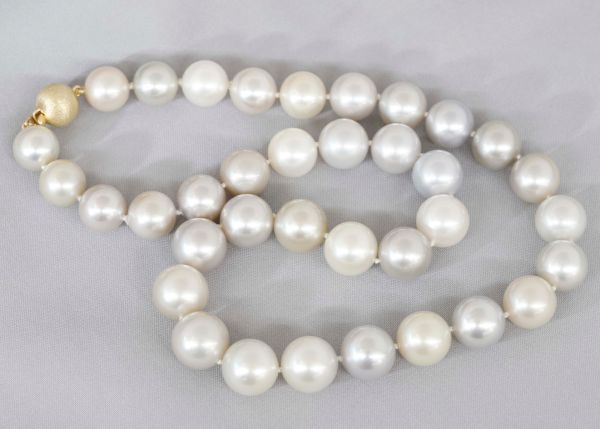10-12mm champagne Tahitian Pearl Necklace