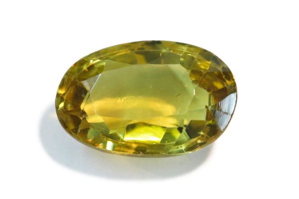 chrysoberyl faceted oval