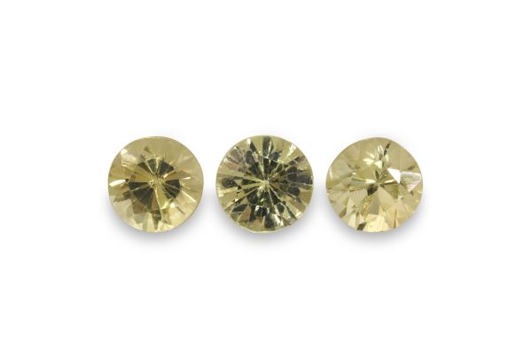 Faceted Round Natural Yellow-Green Chrysoberyl – Close-Up