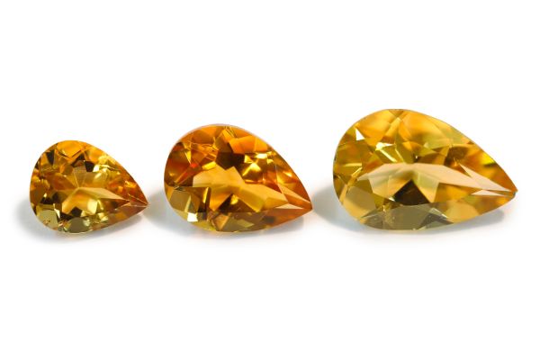 Citrine Pear-Shaped Faceted