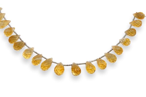 Citrine Side-Drilled Faceted Briolettes