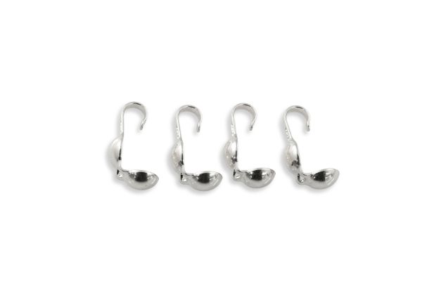 Wholesale Clam Shell Bead Tips - Sterling Silver