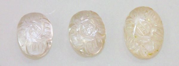 Carved Morganite Cabohon Lot - 7.47 cts.