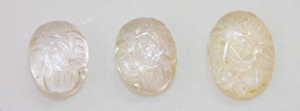 Carved Morganite Cabohon Lot - 7.47 cts.