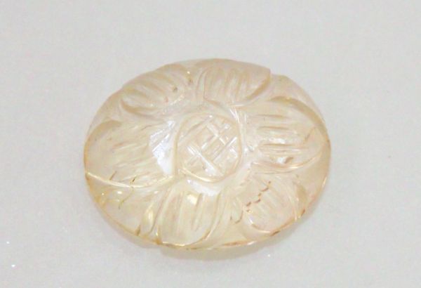 Carved Morganite Cabochon - 5.23 cts.