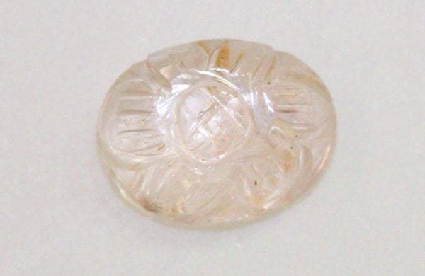 Carved Morganite Cabochon - 3.77 cts.