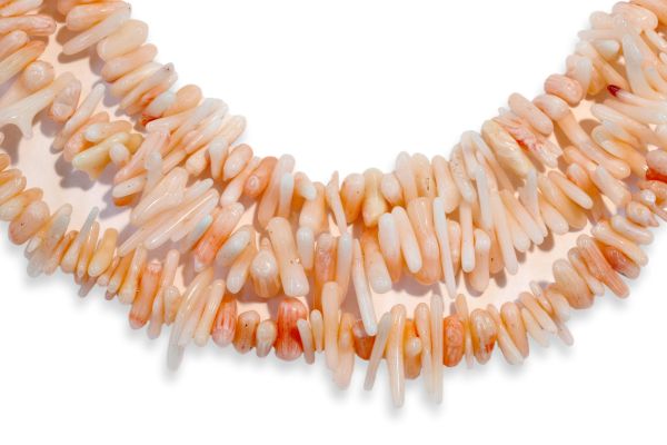 coral chip necklace