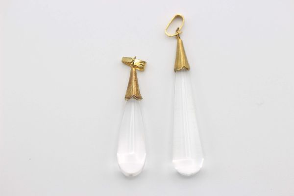 Crystal Quartz Teardrops