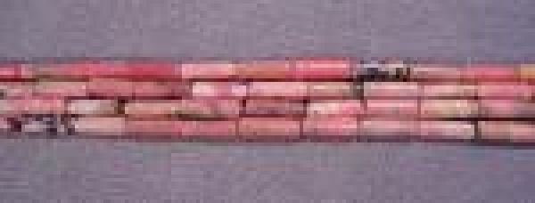 Rhodonite Tube Bead Strands 4x13mm