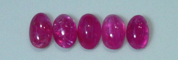 Ruby Oval Cabochons, 3x5mm - Regular Grade