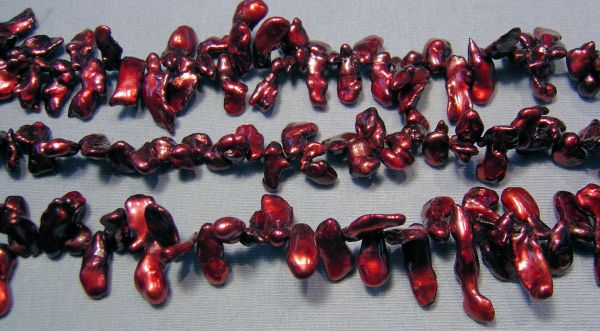 Black Cherry Keshi Pearls
