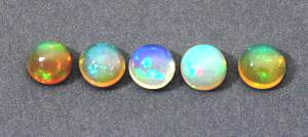Opal 5mm Round Ethiopian Cabochons