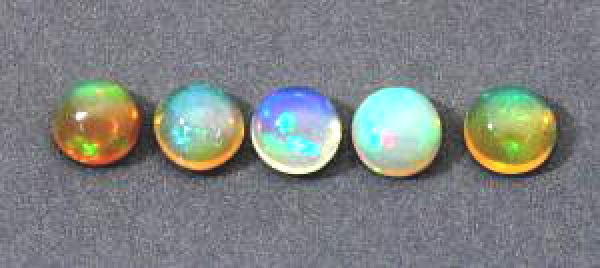 Ethiopian Opal Oval Cabochons, 5mm - Regular Grade