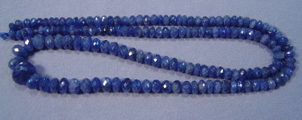 Sapphire Faceted Rondels