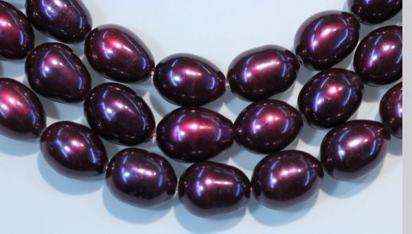 10-11mm Grape Jelly Oval/Pears Pearls 