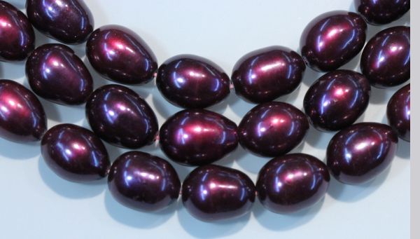 10-11mm Grape Jelly Oval/Pears Pearls 