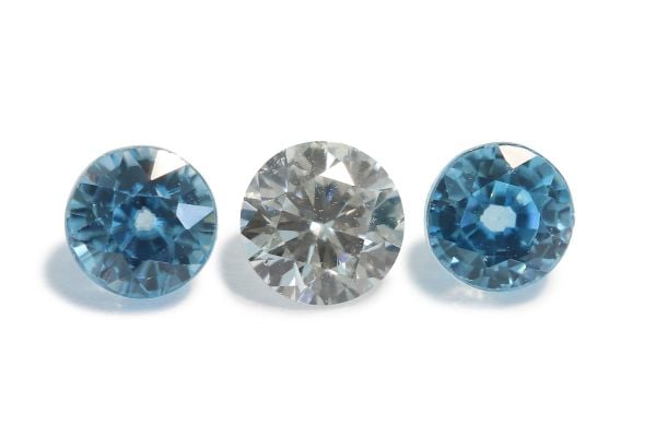 Diamond & Blue Zircon