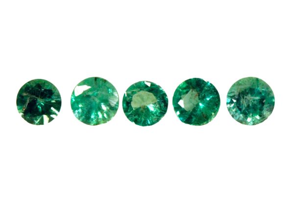 Emerald Faceted Round Diamond-Cut - Select Grade