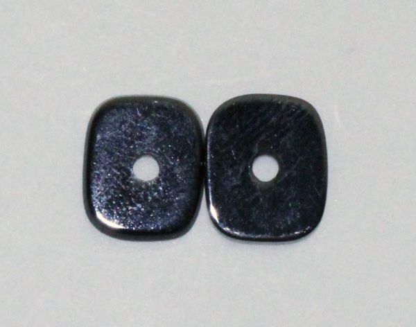 Black Onyx Cushion Antique Drilled Cabochons