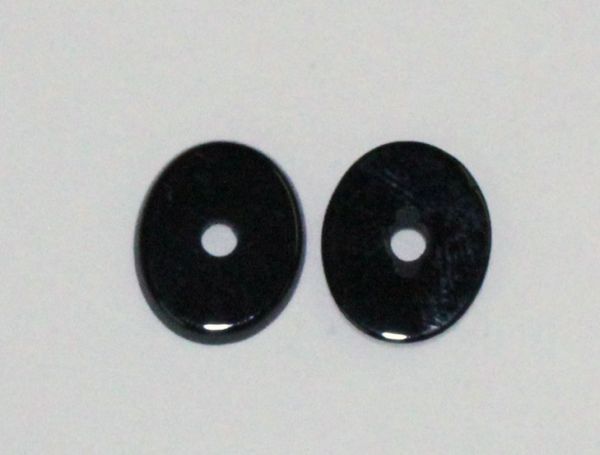Black Onyx Oval Drilled Cabochons 