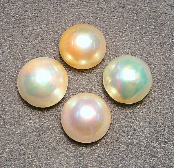 16-17mm Round Mab&eacute; Pearls