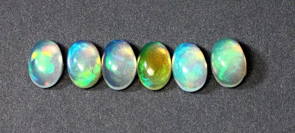 Ethiopian Opal Oval Cabochons, 4x6mm  - Regular Grade