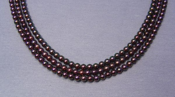 3.5-4mm Peacock Japanese Round Pearls