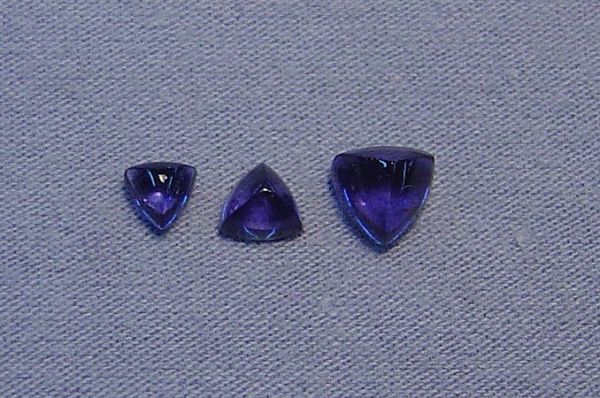 Iolite Trilliant Cabochons