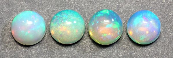 Ethiopian Opal  Round Cabochons, 7mm - Regular Grade