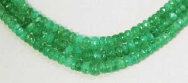 Faceted Emerald Beads